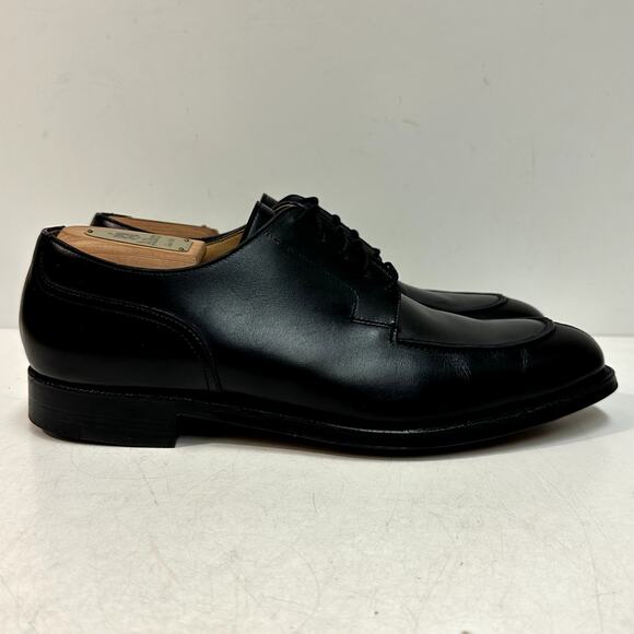 WORN TWICE Crockett & Jones x Peal & Co Split Toe Derby Black Calf England US 10 - Picture 3 of 13